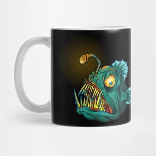 Monster Fish Illustration Mug